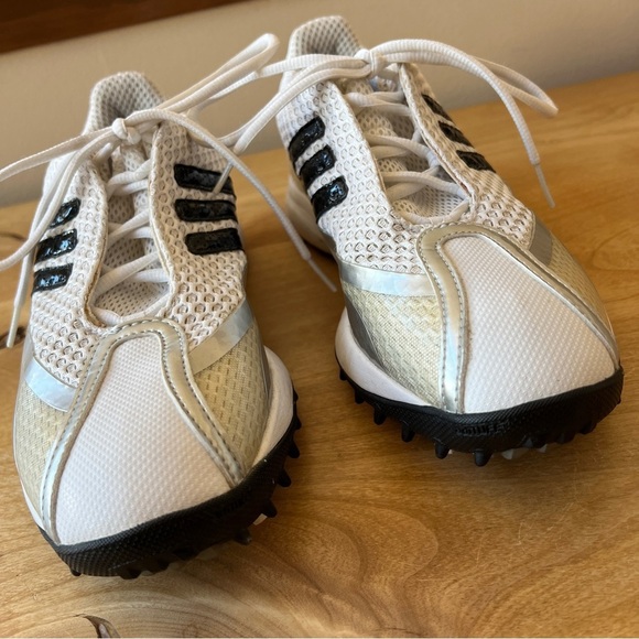 ADIDAS TRAXION GOLF SHOE WOMENS 8.5 PERFORMANCE ATHLETIC SPORTY SPIKES LACE UP - Picture 4 of 10